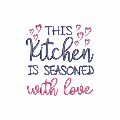 Kitchen with love - Embroidery design