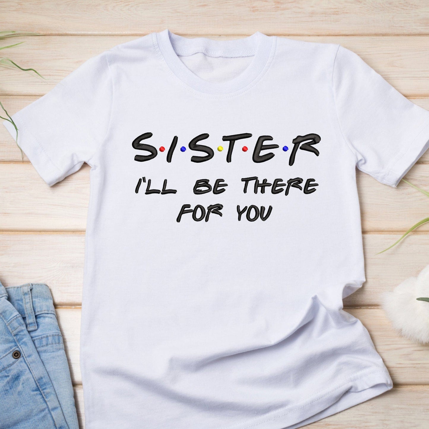 Sister team - Embroidery design