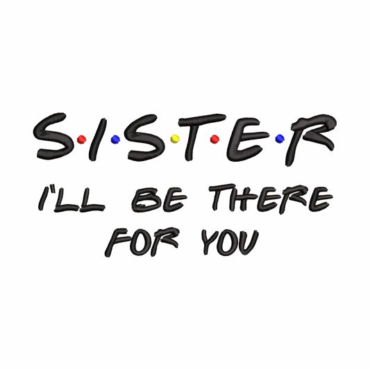 Sister team - Embroidery design