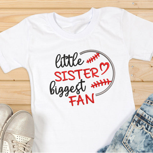 Baseball sister - Embroidery design