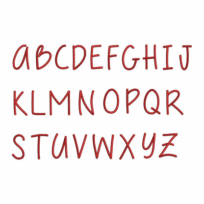 Smiley - Cute embroidery font