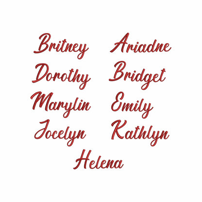 Pauletta - Embroidery font