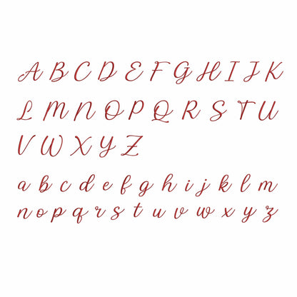 Wish you - Script embroidery font