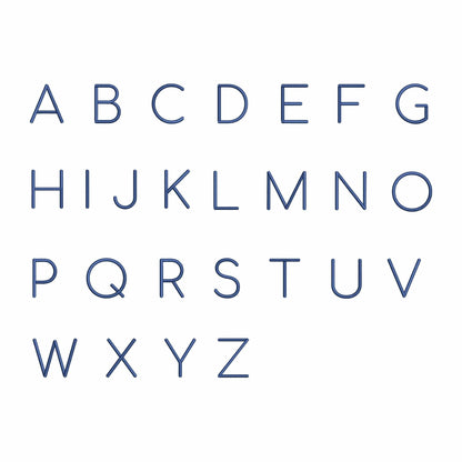 Gloria - Block embroidery font
