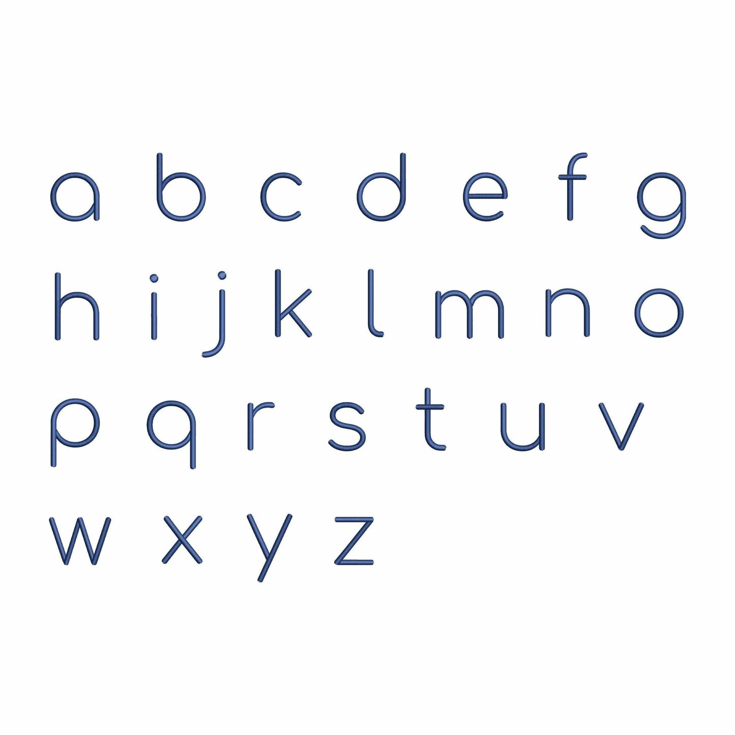Gloria - Block embroidery font