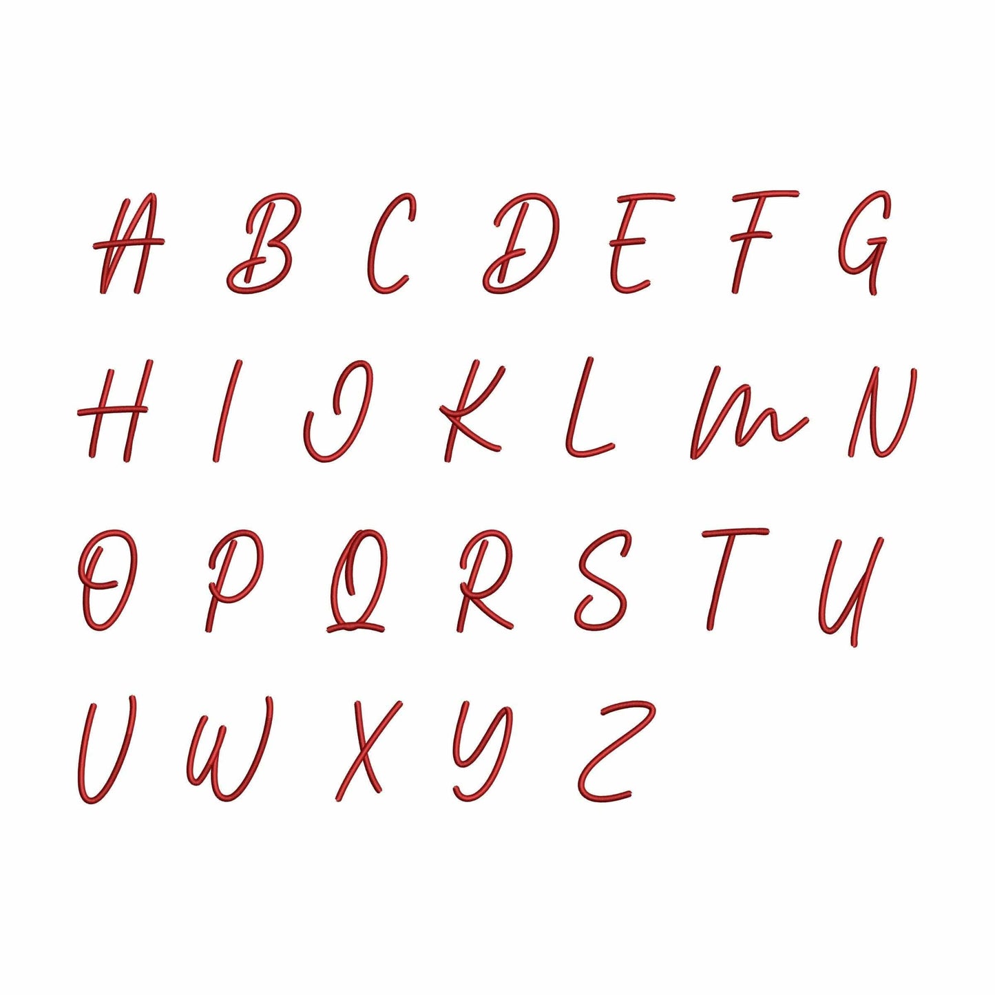 Mona Lisa - Embroidery font