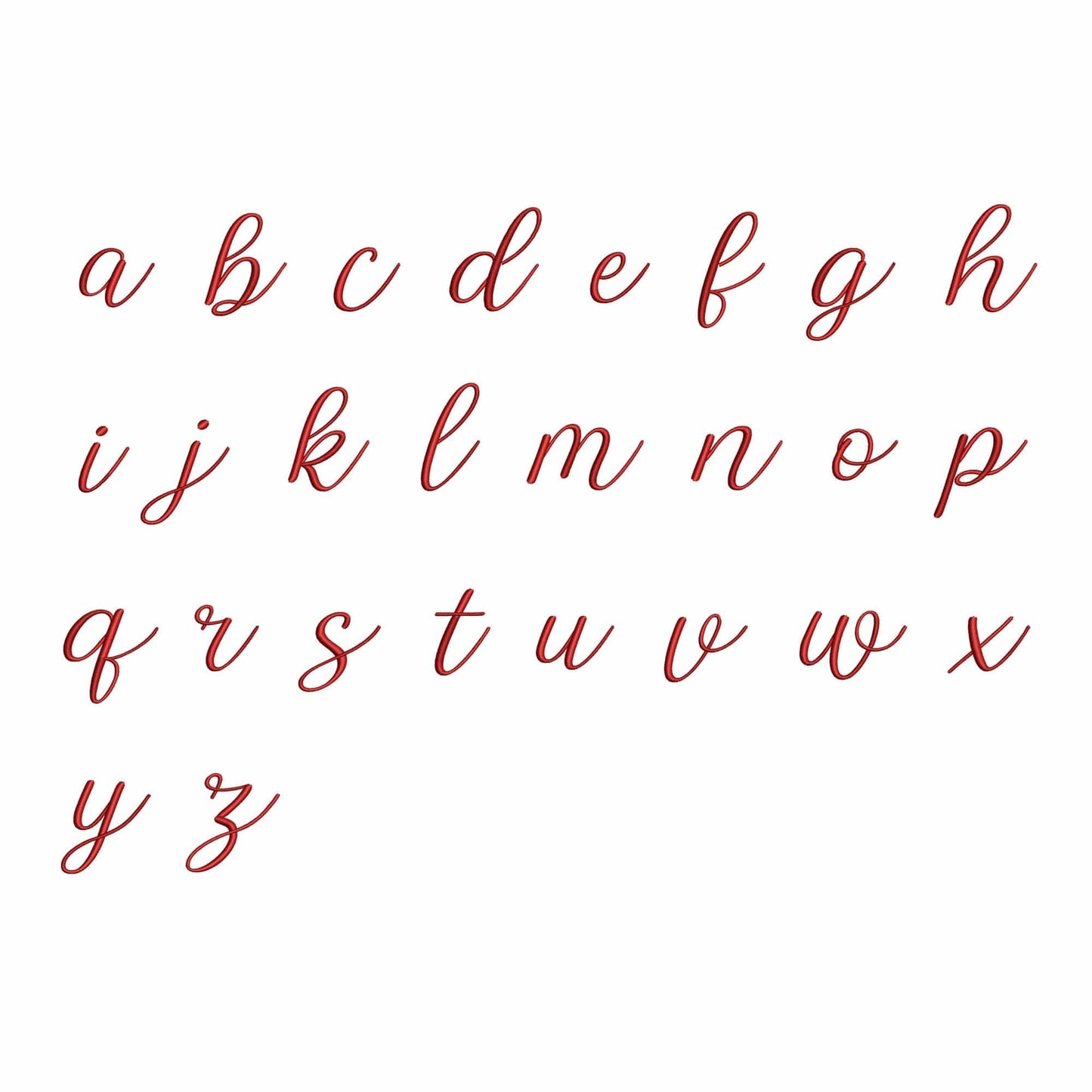 Wish you - Script embroidery font