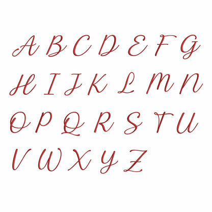 Wish you - Script embroidery font