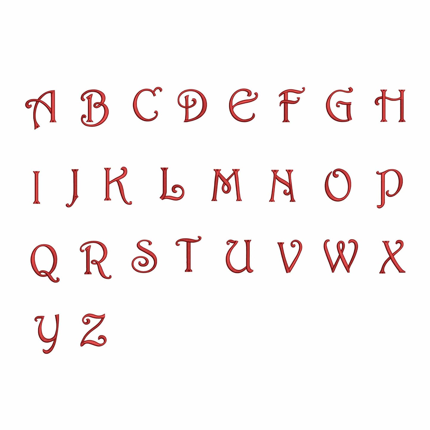 Santa Express - Embroidery font