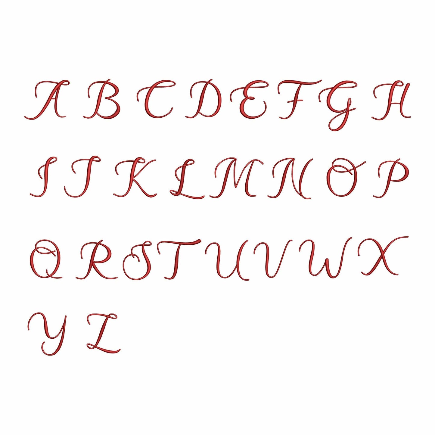 Bright - Embroidery font