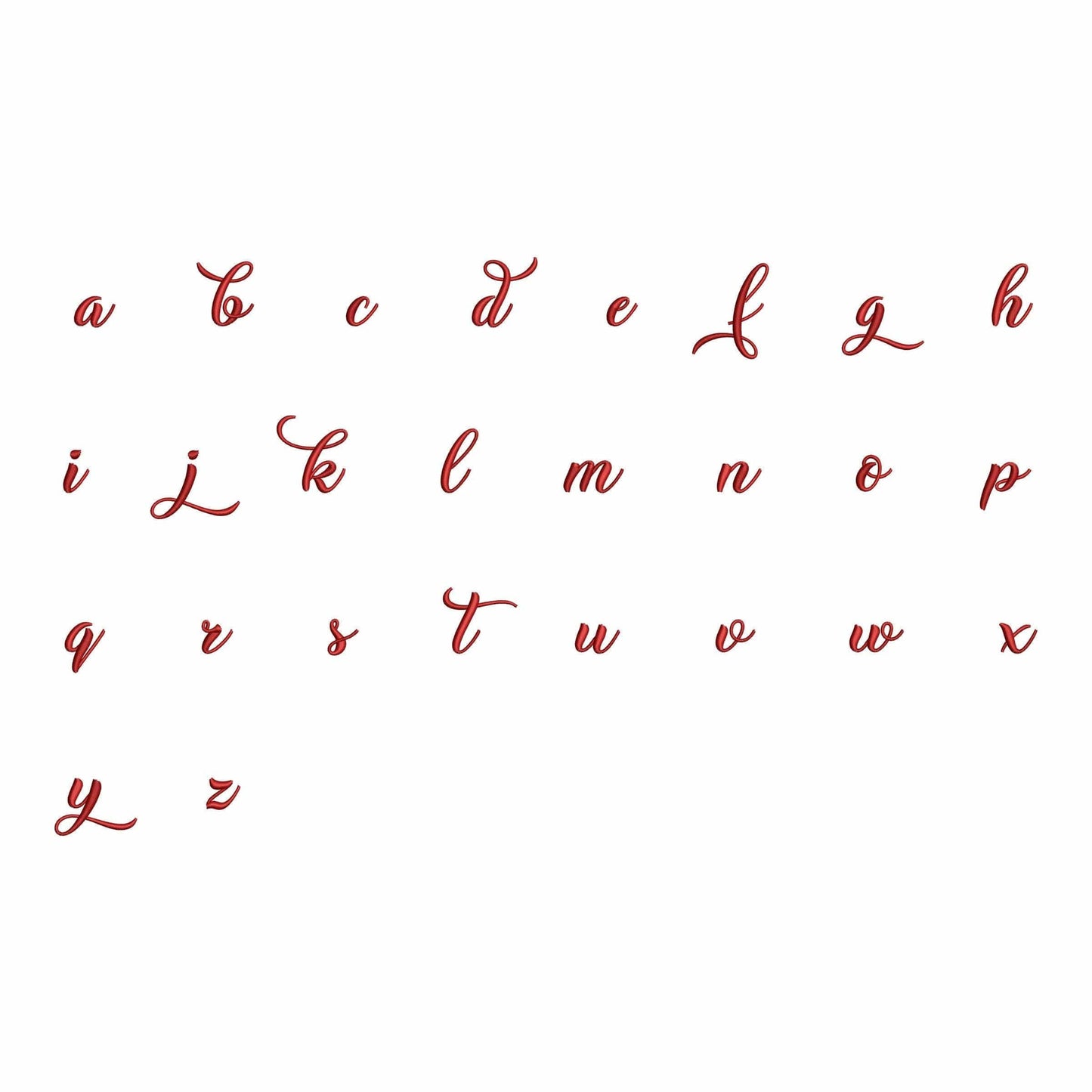 Holly - Сursive embroidery font