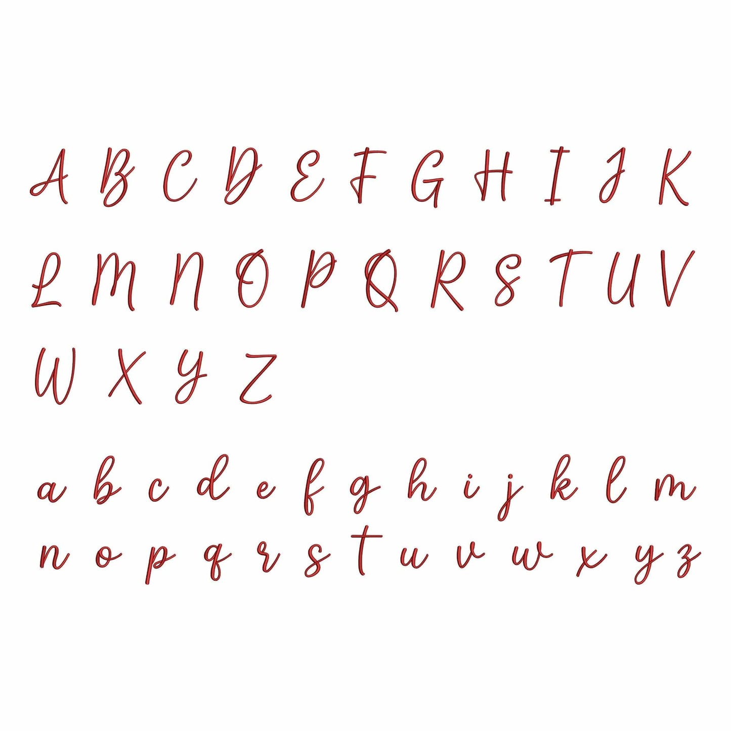 Mrs Claus - Embroidery font