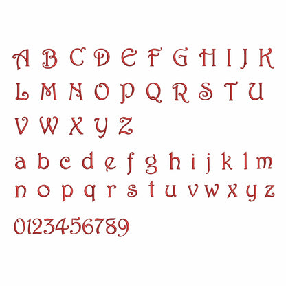 Santa Express - Embroidery font