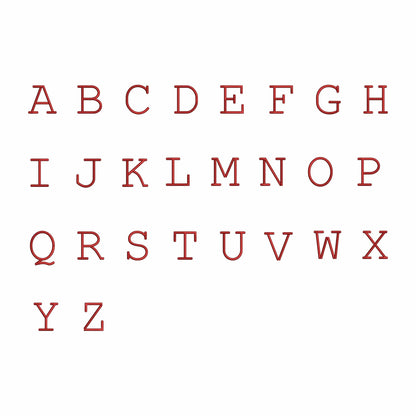 Chloe - Serif Block embroidery font