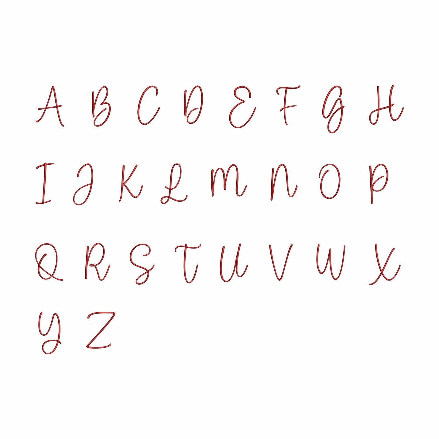 Crazy Day - Embroidery font