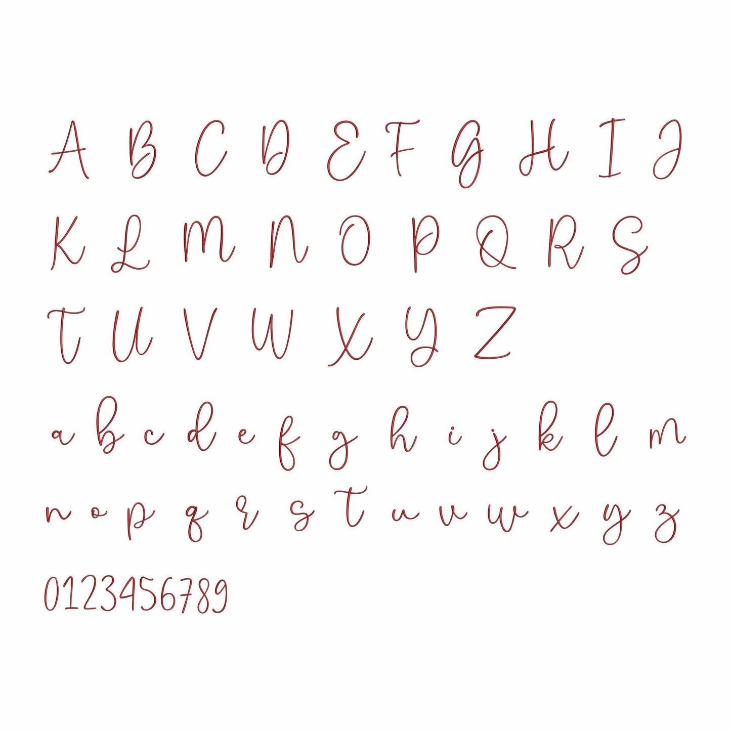 Crazy Day - Embroidery font