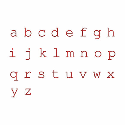 Chloe - Serif Block embroidery font