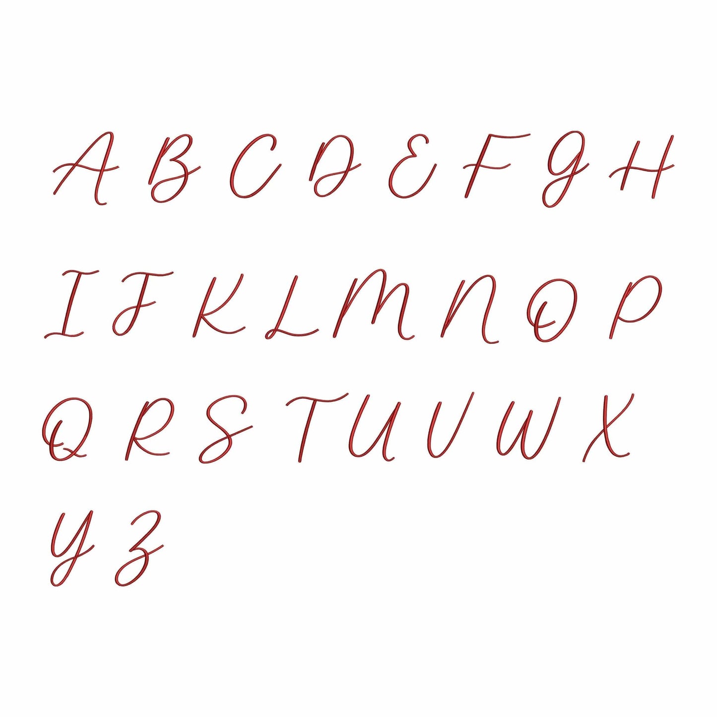 Rosalie - Embroidery font