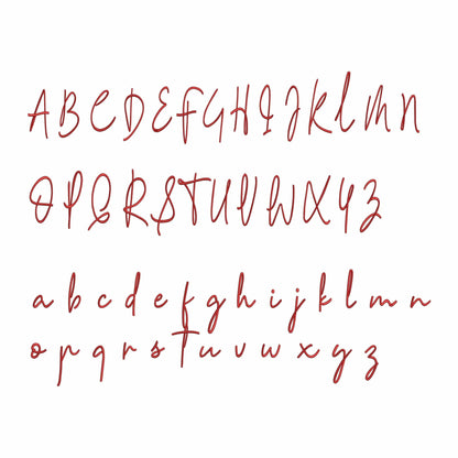 Rebecca - Embroidery font