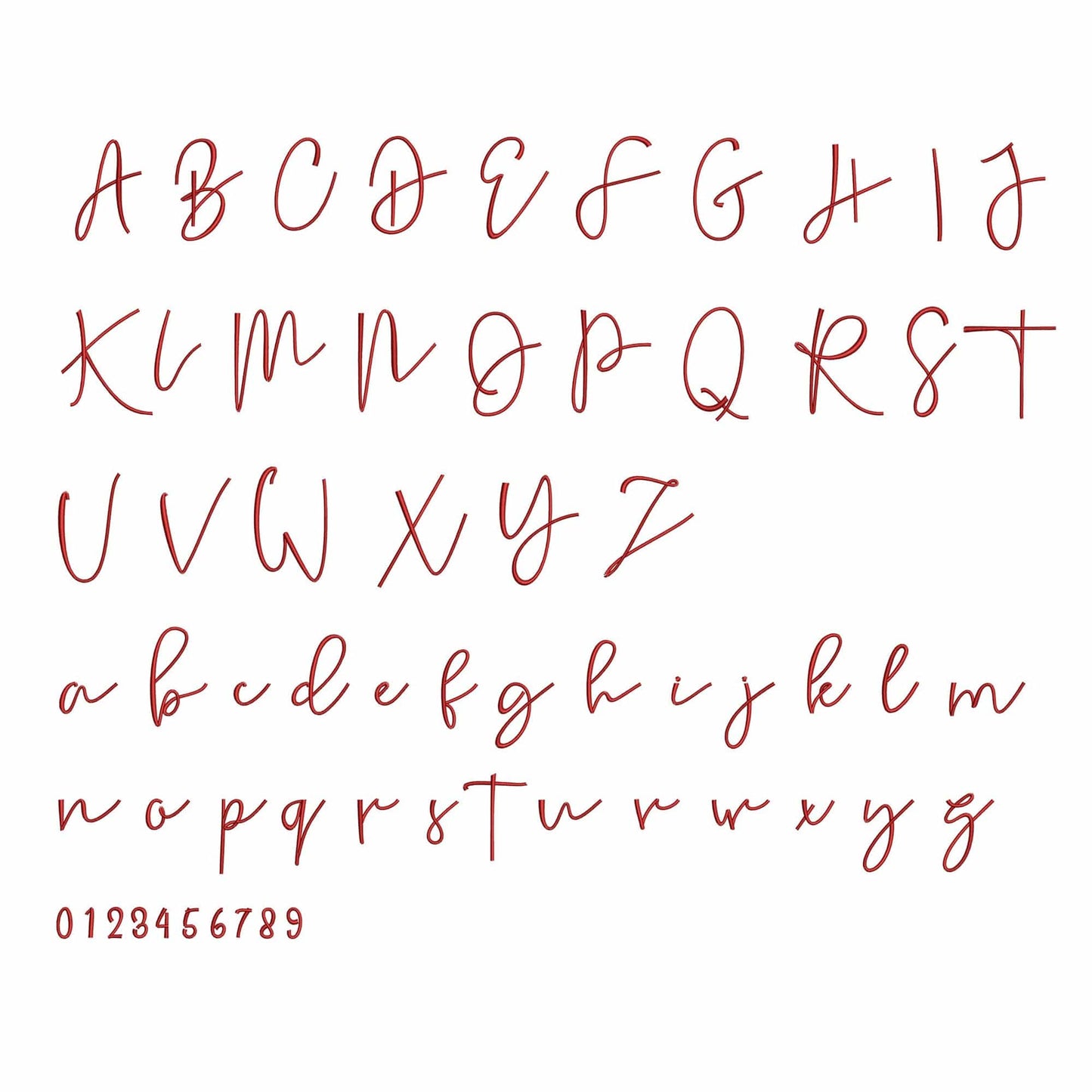 Tiffany - Embroidery font