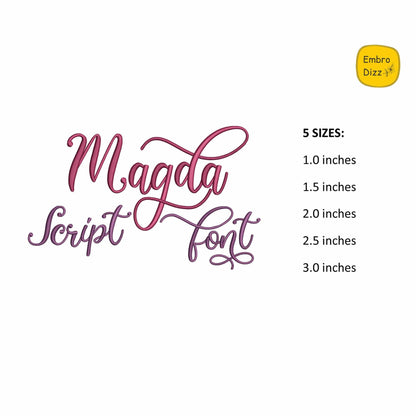 Magda - Embroidery font