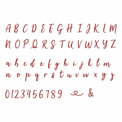 Amelia - Embroidery font