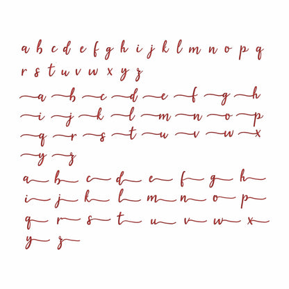 Hello with tails - Embroidery font