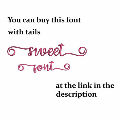 Sweet - Embroidery font