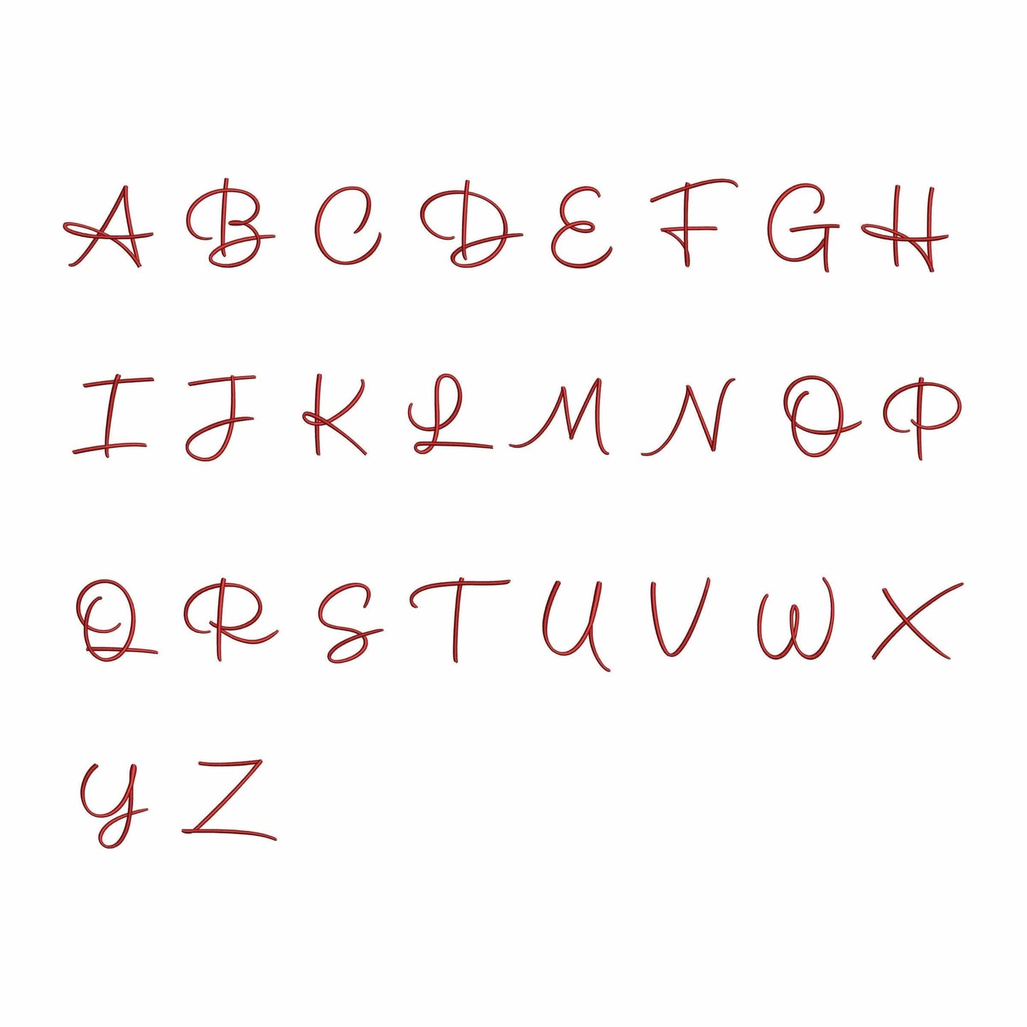 Monica - Embroidery font