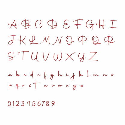 Monica - Embroidery font