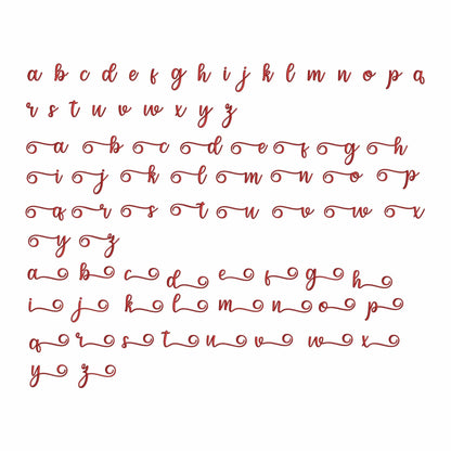 Sweet with tails - Embroidery font
