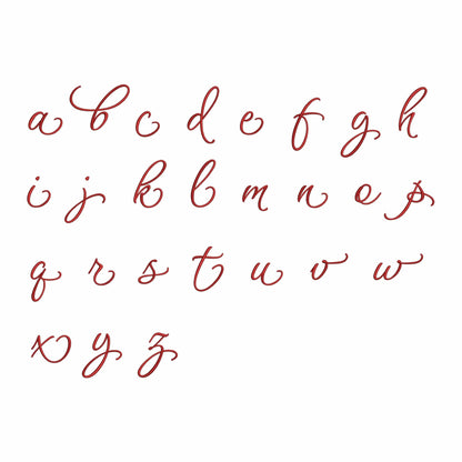 Emma - Script embroidery font
