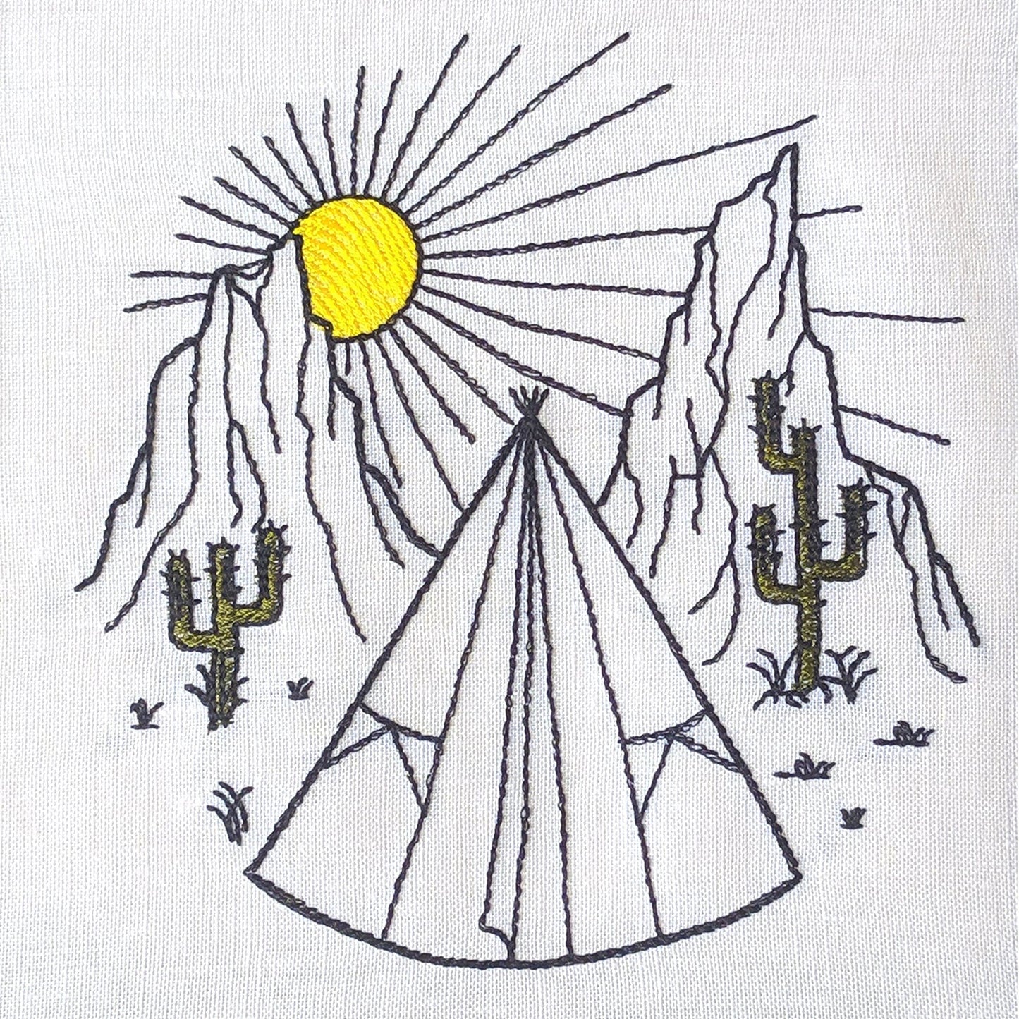 Mountain Camping - Embroidery design
