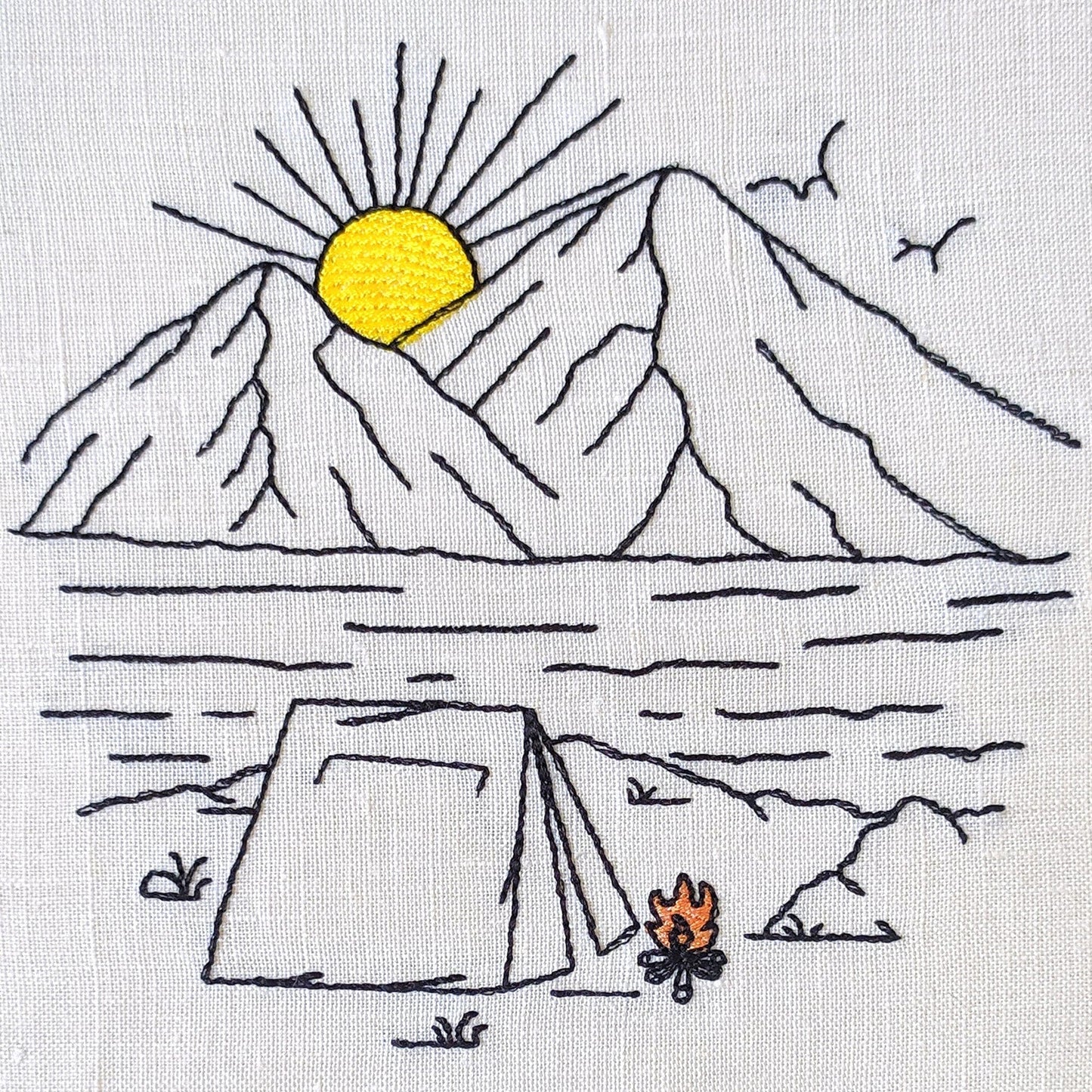 Camping - Embroidery design