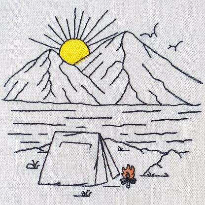 Camping - Embroidery design