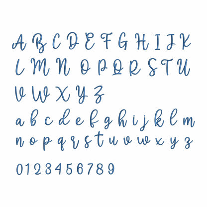 Diana - Embroidery font