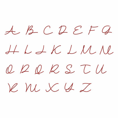 Kerry - Cursive embroidery font
