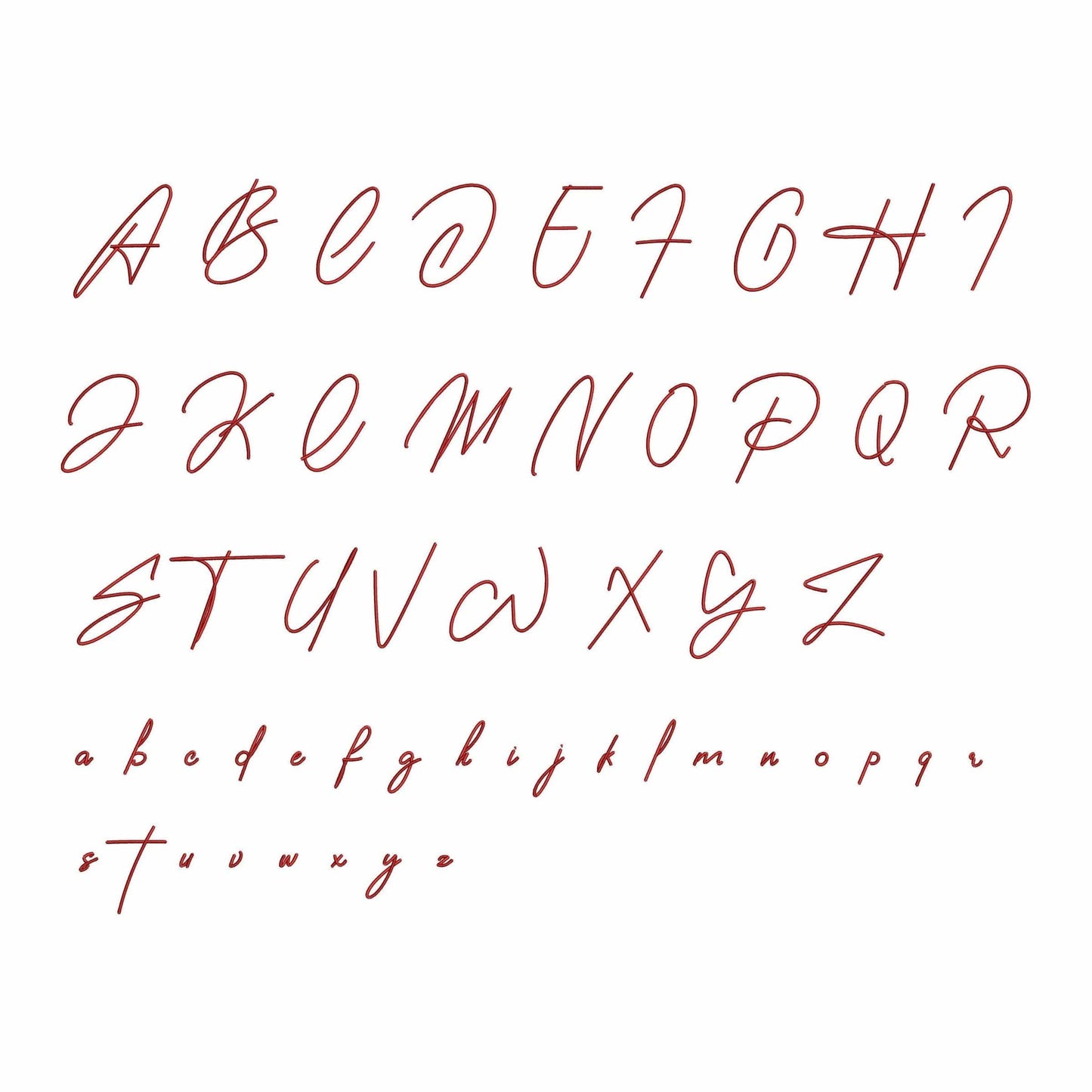 Sarah - Embroidery font