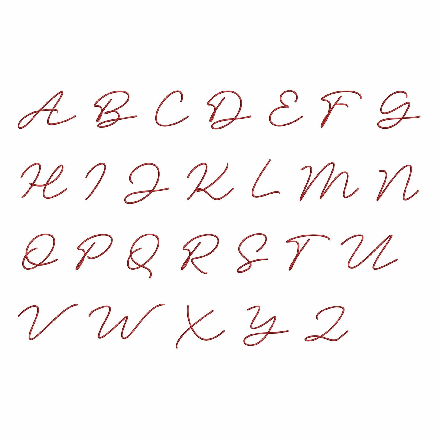 Anna - Embroidery font