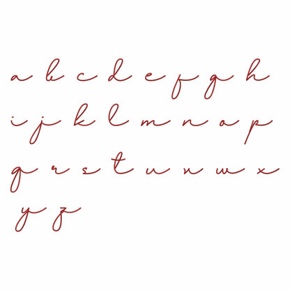 Kerry - Cursive embroidery font