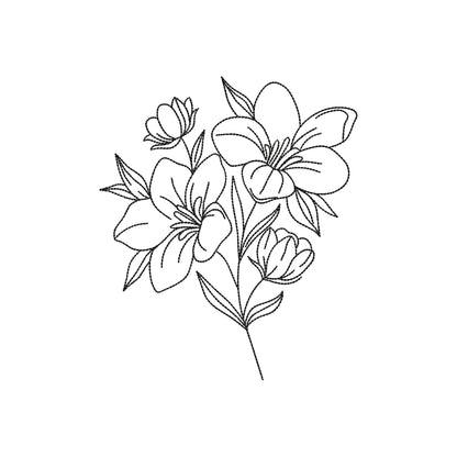 Flower bouquet - Embroidery design