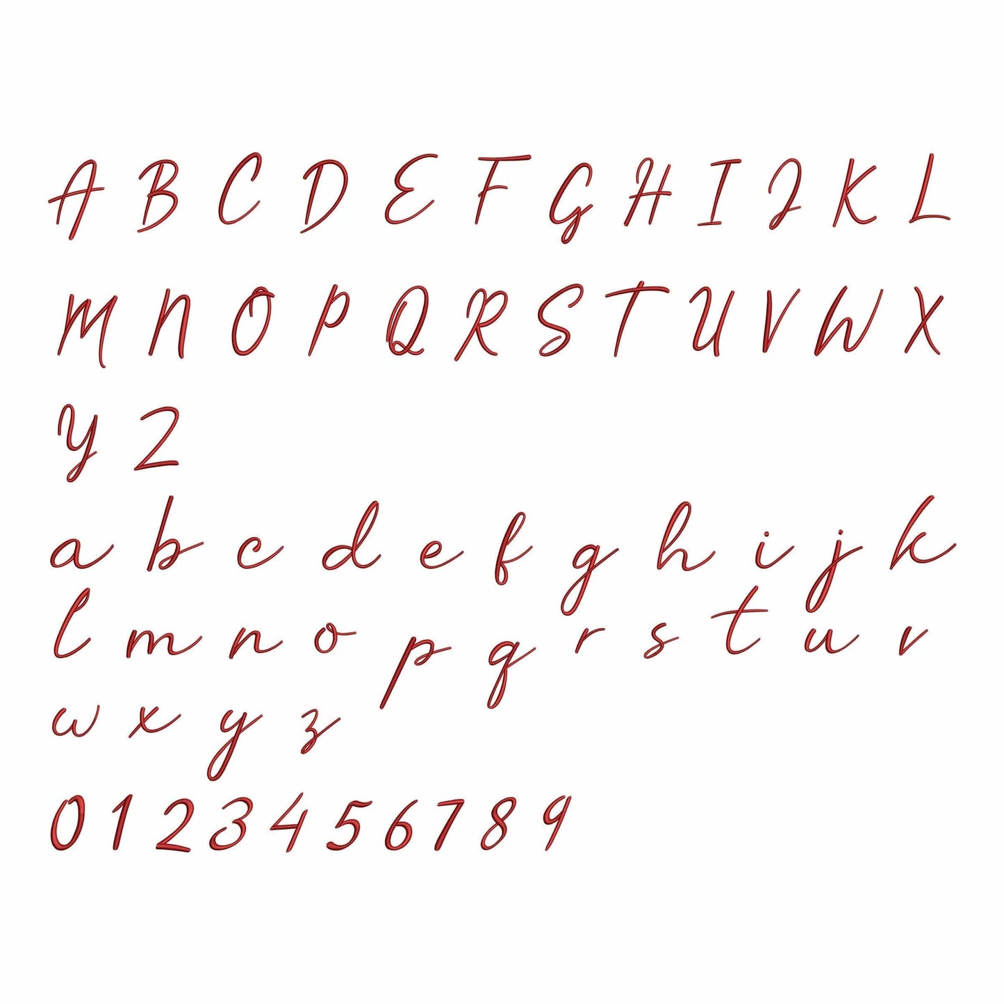 Babe - Embroidery font