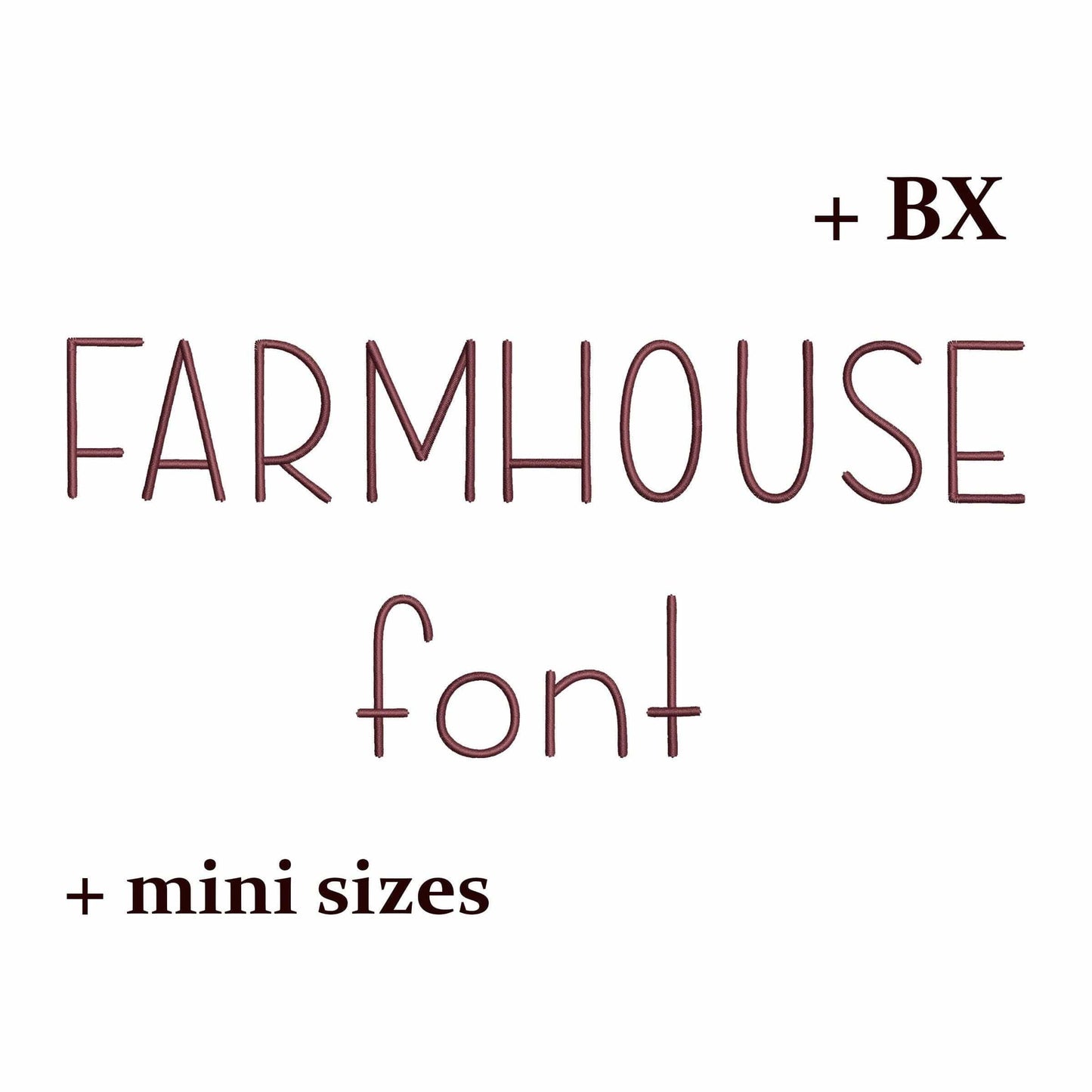 2 Duo embroidery font bundle