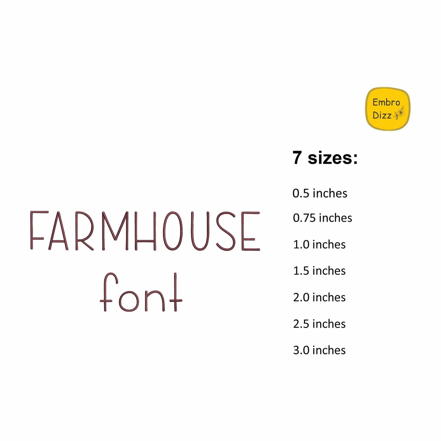 2 Duo embroidery font bundle