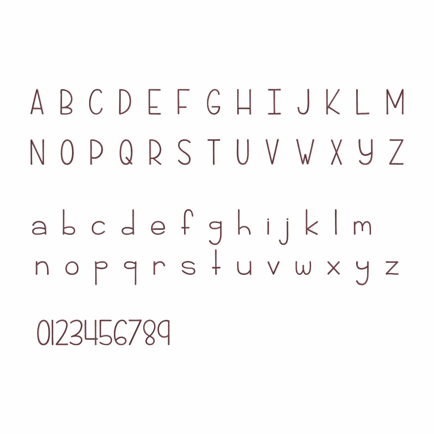 2 Duo embroidery font bundle