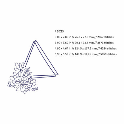 Floral Frame - Embroidery design