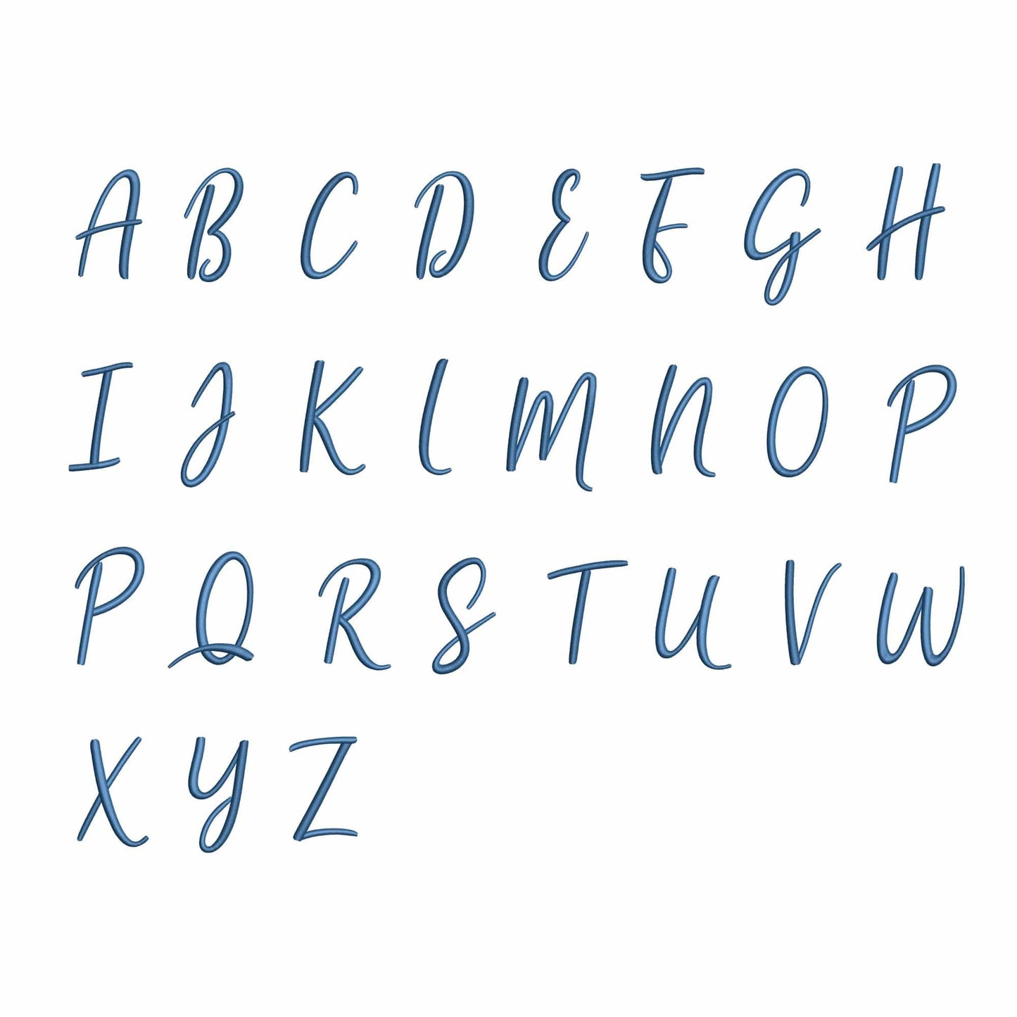 Stars - Embroidery font