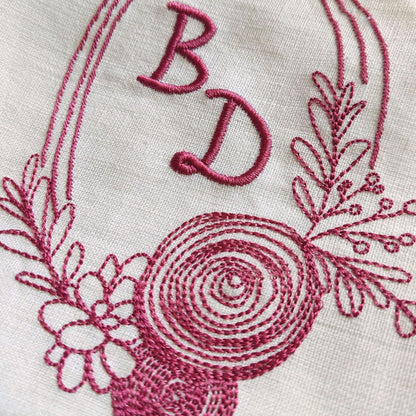 Floral wreath - Embroidery design