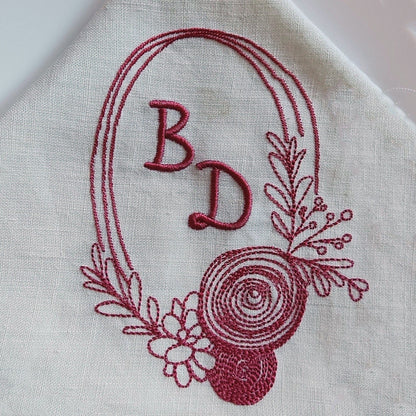 Floral wreath - Embroidery design
