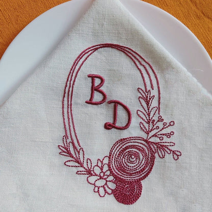 Floral wreath - Embroidery design